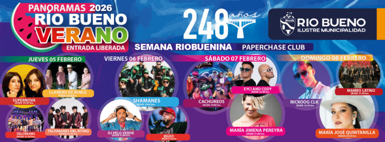 Semana Riobuenina 2026: la comuna que más paga por los mismos artistas
