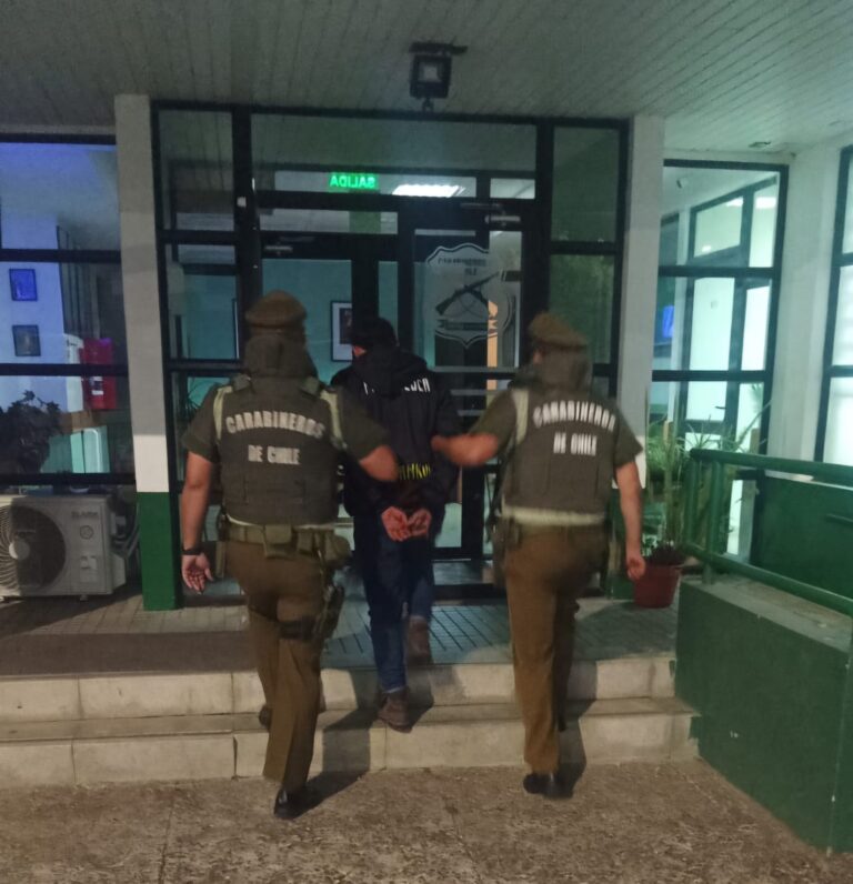 Delincuente con amplio prontuario es detenido tras irrumpir en vivienda sin moradores en Valdivia