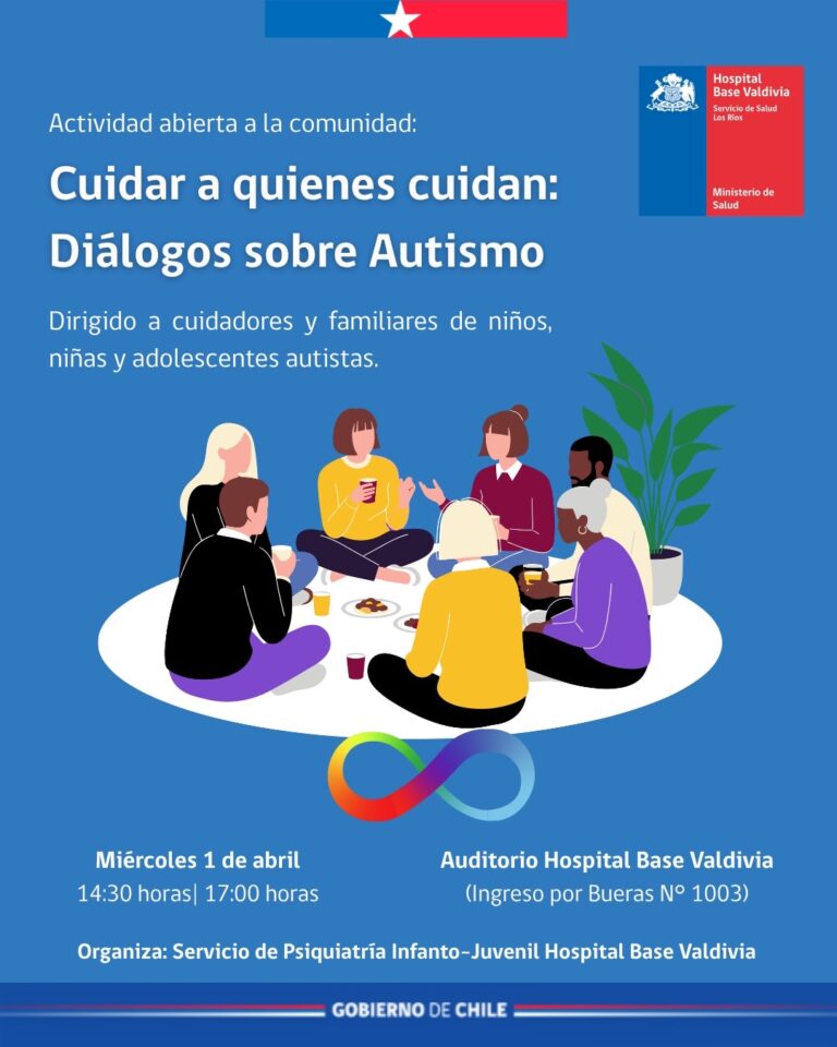 Hospital Base Valdivia invita a jornada sobre autismo dirigida a cuidadores y familias