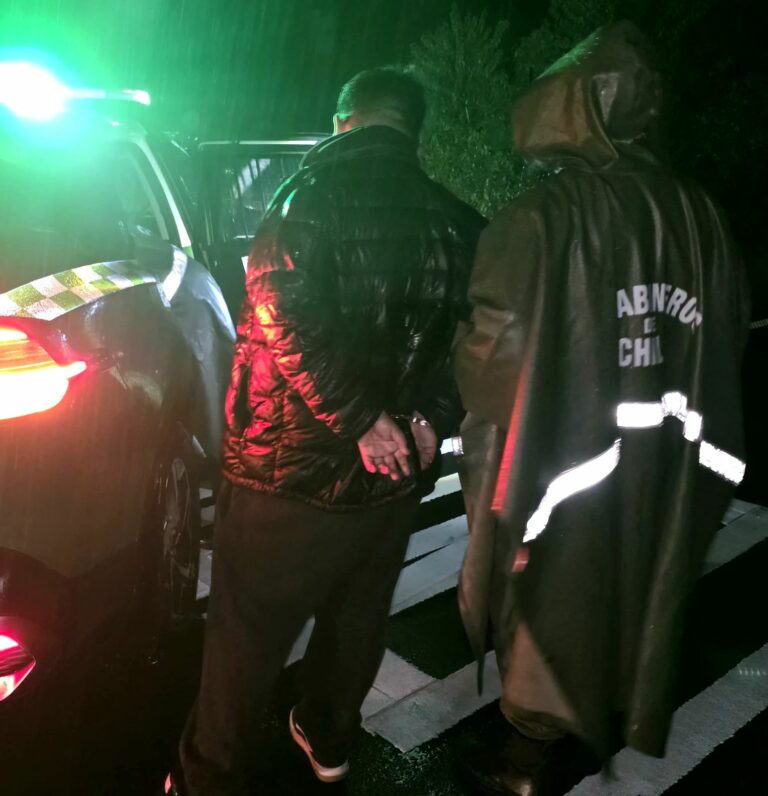 Detienen a sujeto con más de 2 kilos de pasta base de cocaína en ruta de Los Lagos