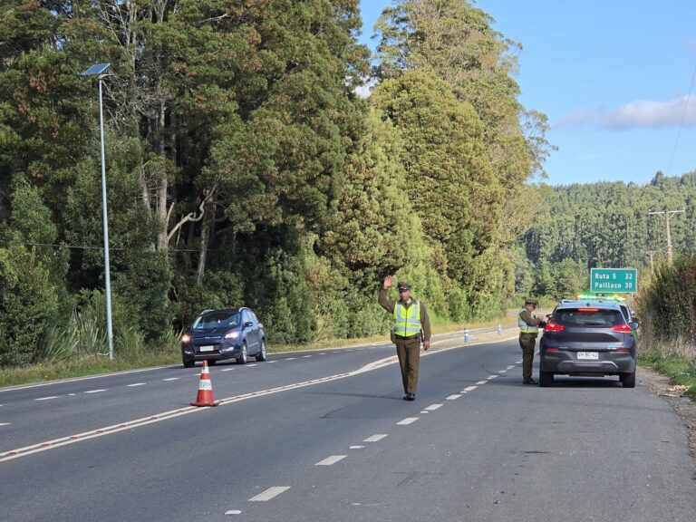 Fin de semana largo en Los Ríos cierra sin fallecidos en accidentes de tránsito