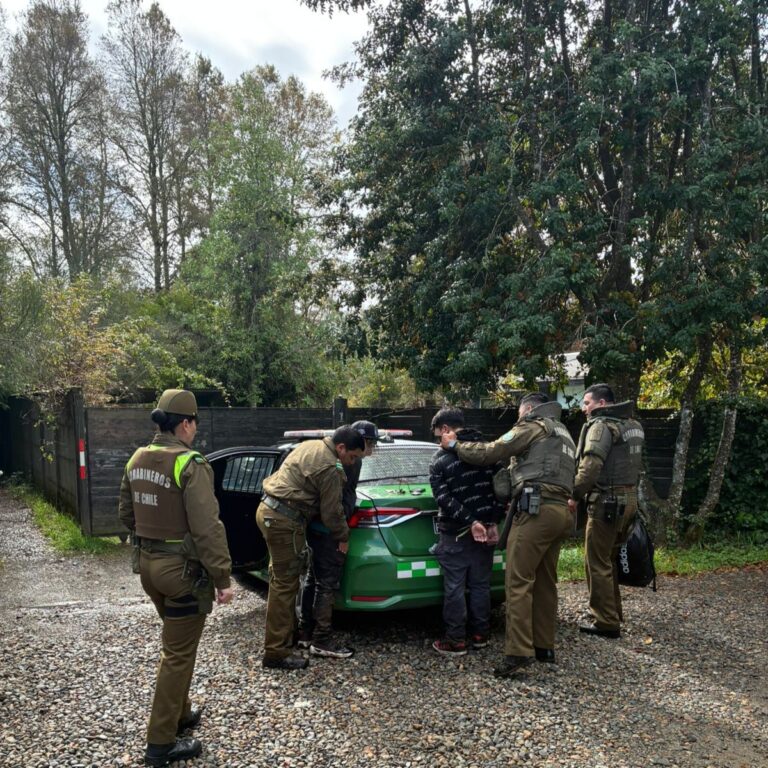 3 detenidos por robo en lugar habitado en Valdivia