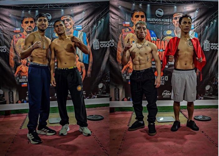 Todo en regla para la gran noche del boxeo en Osorno: protagonistas superaron el pesaje