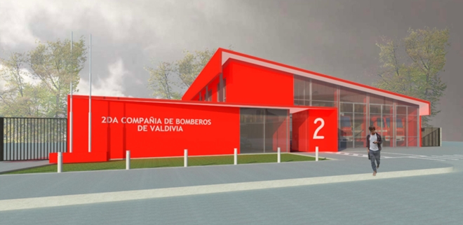 GORE destinó $1.873 millones para el proyecto de reposición del Cuartel de Bomberos de la 2° Compañía de Valdivia