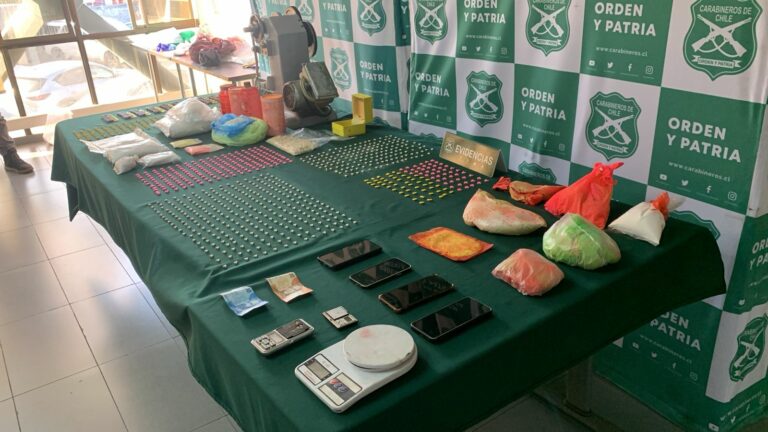 Carabineros de Los Ríos suma 274 detenciones asociadas a delitos de drogas durante el presente año