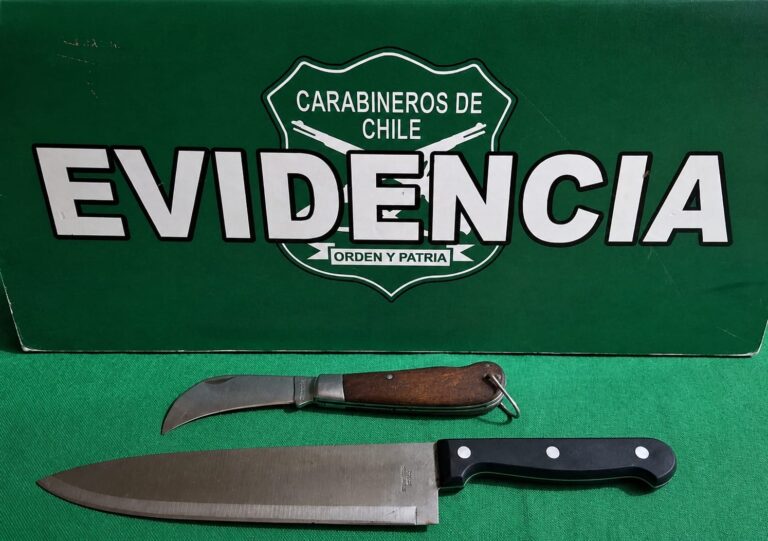 Mujer es detenida por lesiones con arma blanca y amenaza de muerte contra su expareja en Mariquina
