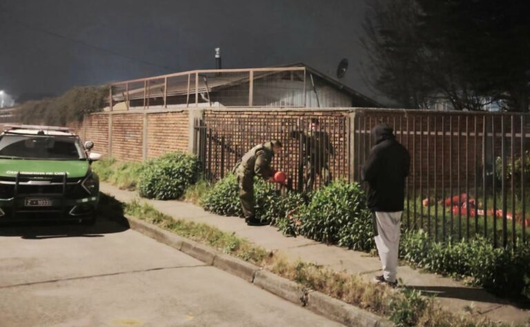 Carabineros detiene a sujeto por robo en Centro de Salud y recupera 18 extintores en Valdivia