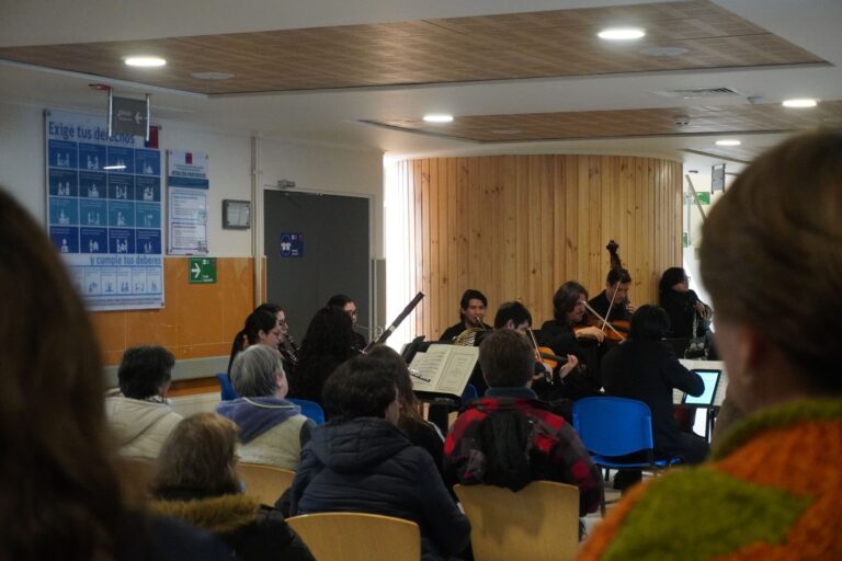 Usuarios de CESFAM Externo Valdivia fueron sorprendidos con concierto en sala de espera