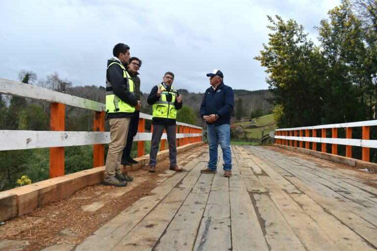 MOP concluye reparación de puente Quillén en la Ruta Lanco-Tripayante