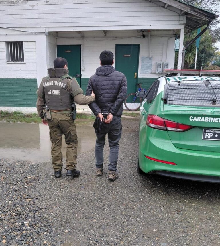 Detienen a hombre por robo de especies desde condominio en Valdivia
