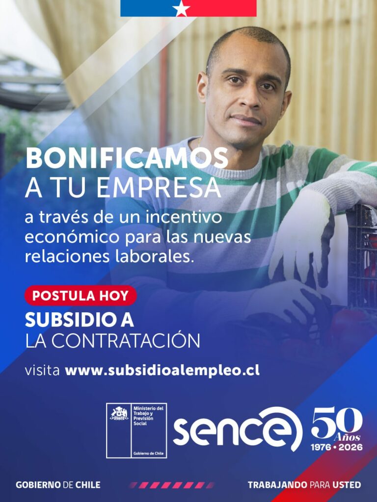 SENCE invita a postular al Subsidio a la Contratación: Los Ríos dispone de 694 cupos y ya registra 340 trabajadores postulados
