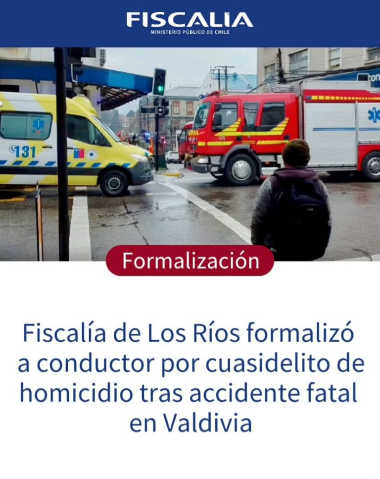 Formalizan por cuasidelito de homicidio a conductor tras muerte de estudiante en Valdivia