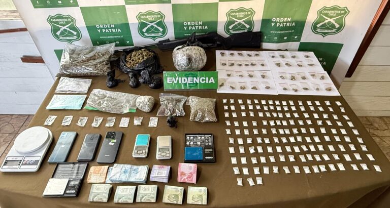 OS7 desarticula organización dedicada al tráfico de drogas en Coñaripe y Licanray