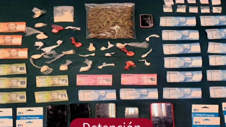 Cuatro detenidos por tráfico de drogas y elementos vinculados a “pelotazos”