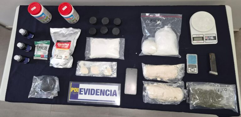 Fiscalía y PDI desbaratan banda de narcotráfico: seis detenidos y drogas incautadas