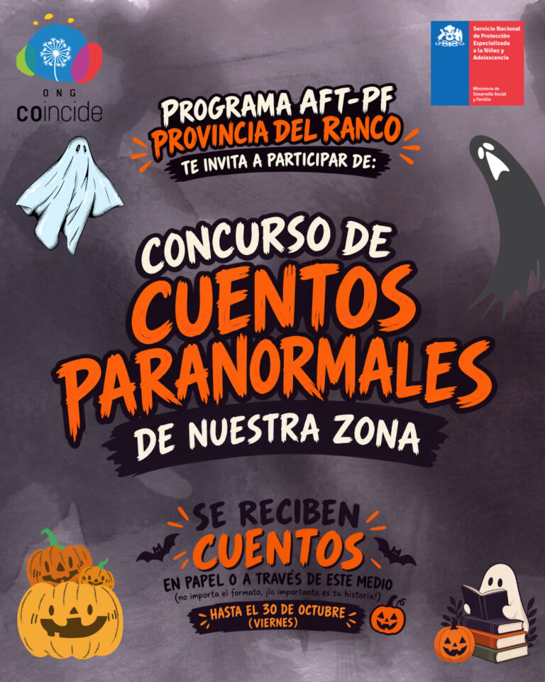 Programa AFT PF del Ranco invita a niños y adolescentes a concurso de relatos paranormales